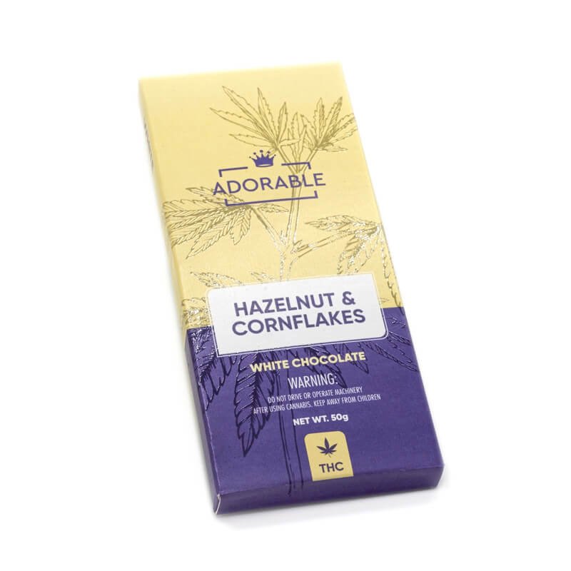 200mg THC Infused White Chocolate – Buy Blissful Edibles Online