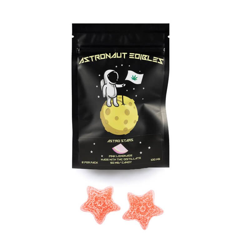 Astronaut Gummy Stars 50mg X 2 – Buy Tasty Pink Lemonade Online