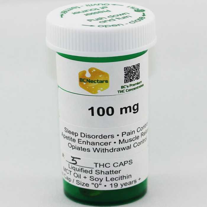 Buy BC Nectars THC Caps 100mg Fast & Potent